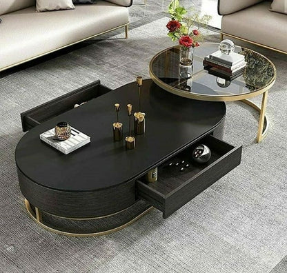 Adore Black Shimmer Nesting table set - Adore & Décor