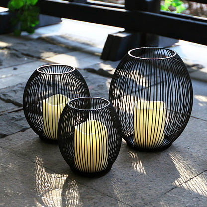 Adore Black strides candle holder - Adore & Décor
