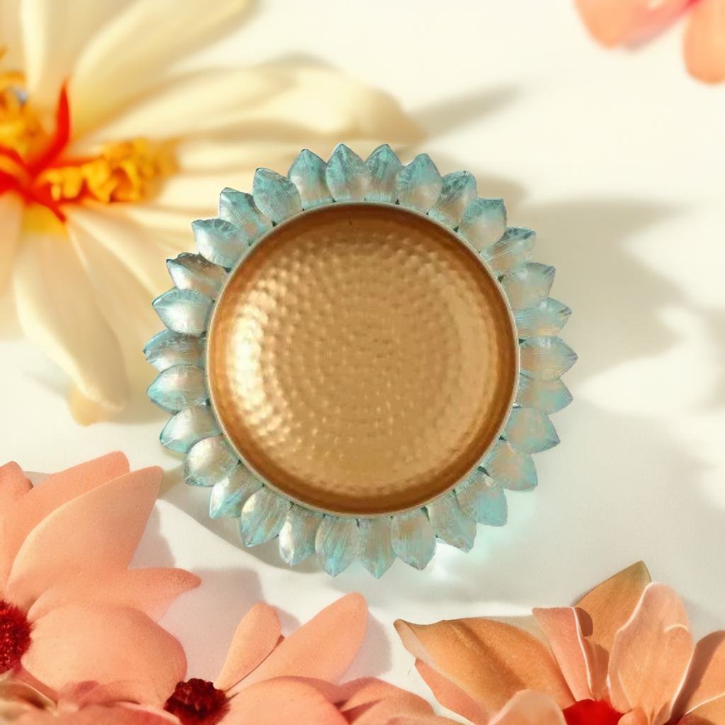 Adore Blue lotus petal Urli [pack of 5] - Adore & Décor