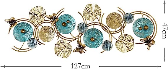 Adore Brass metal wall hanging flowers set - Adore & Décor