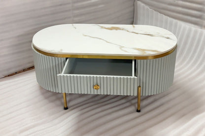Adore caramelized marble top table - Adore & Décor