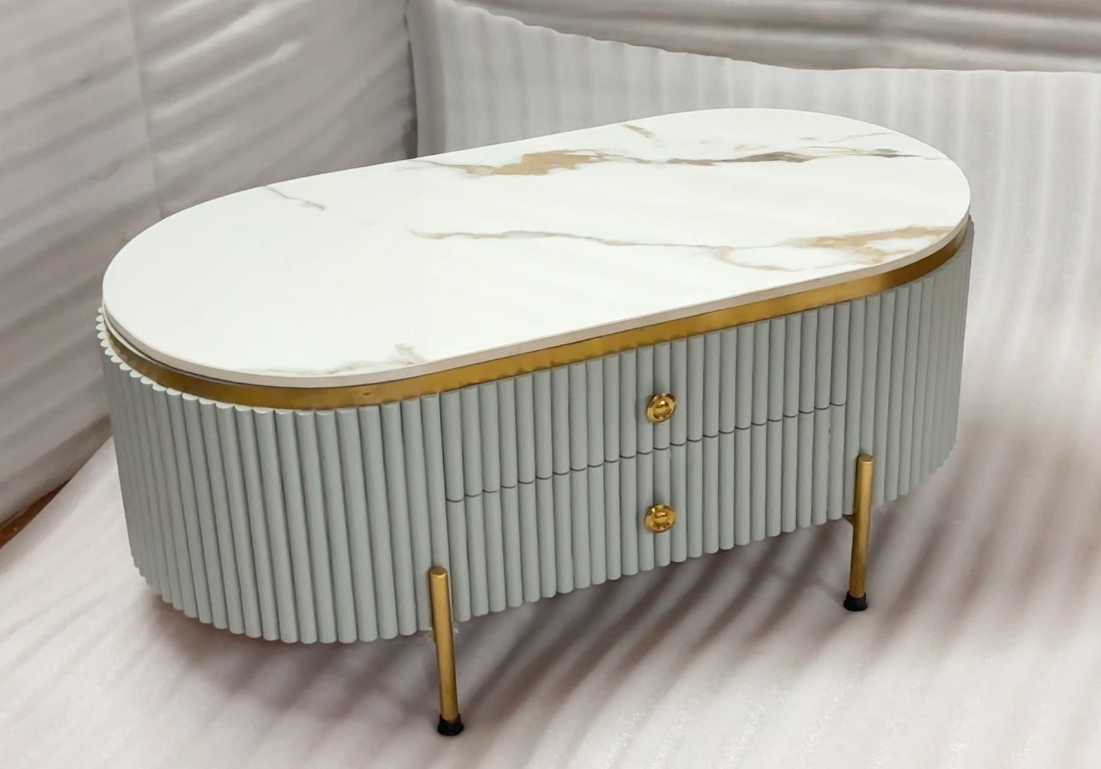 Adore caramelized marble top table - Adore & Décor