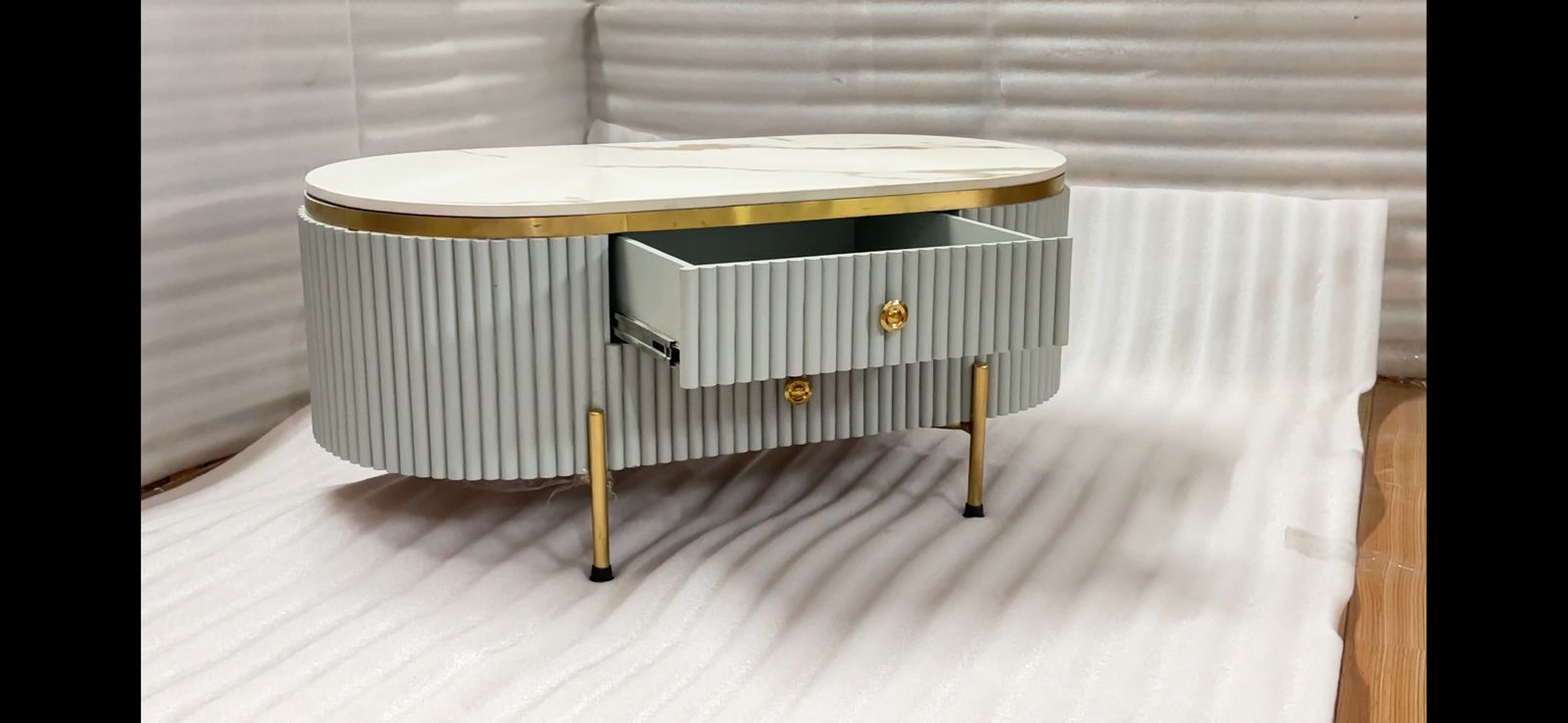 Adore caramelized marble top table - Adore & Décor