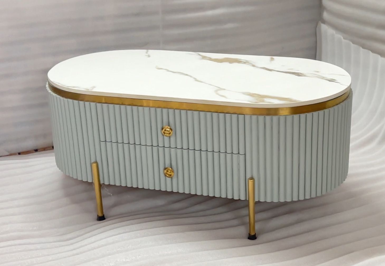 Adore caramelized marble top table - Adore & Décor