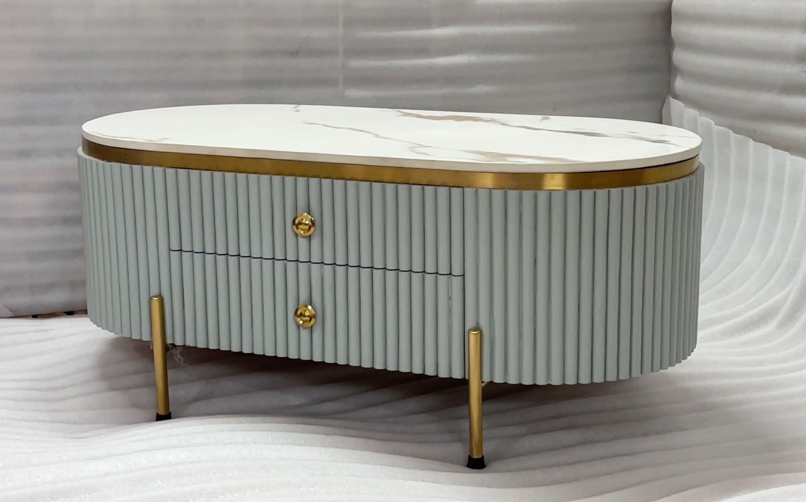 Adore caramelized marble top table - Adore & Décor