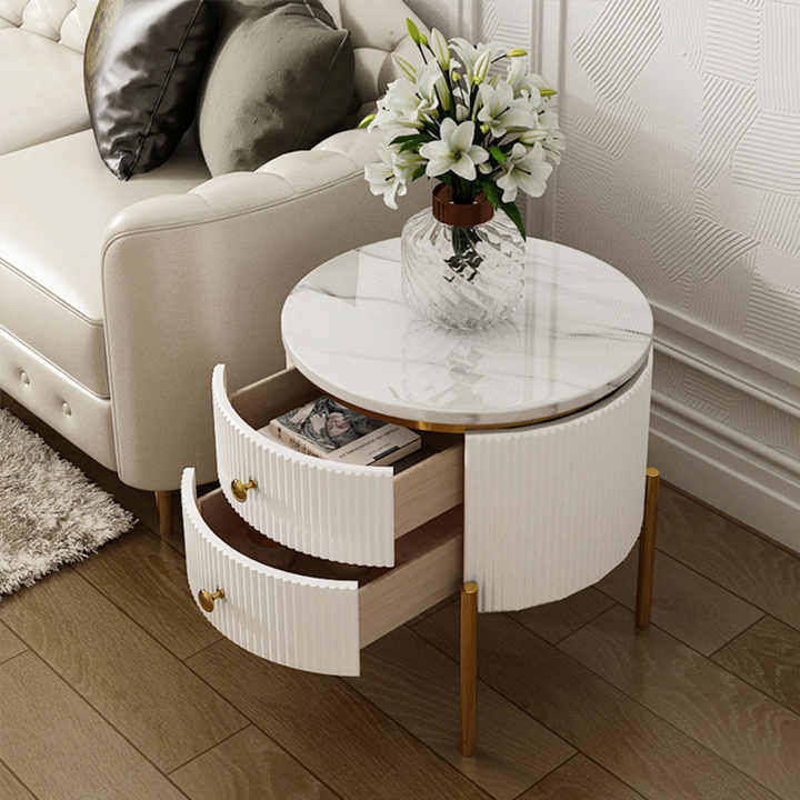 Adore chic base drawer side table - Adore & Décor