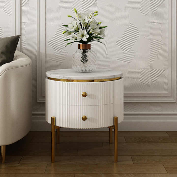 Adore chic base drawer side table - Adore & Décor