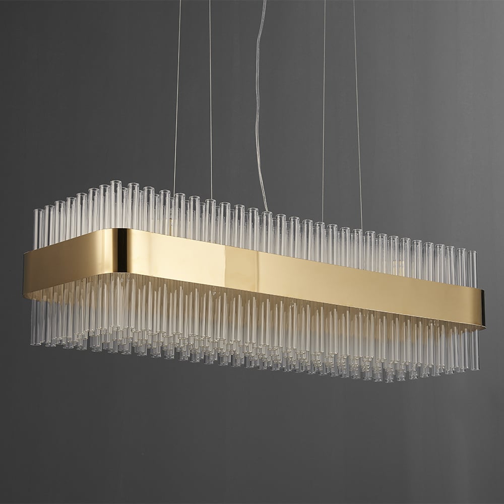 Adore classic crystal halt chandelier - Adore & Décor