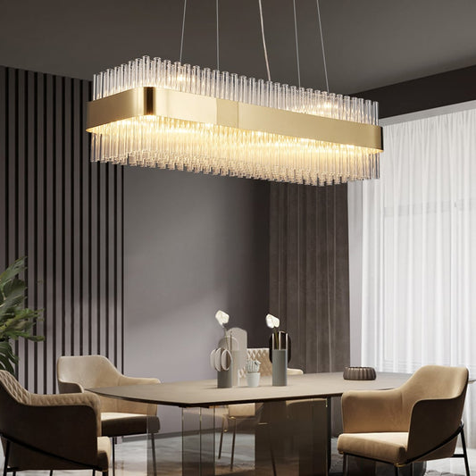 Adore classic crystal halt chandelier - Adore & Décor