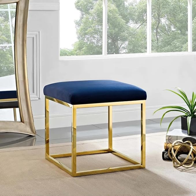 Adore cozy corner bundle[Ottoman, Floor lamp, Hanging light, Metal planter] - Adore & Décor