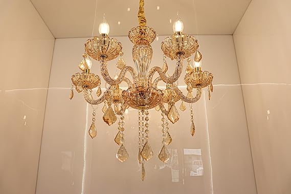 Adore Creme and Clear crystal chandelier - Adore & Décor