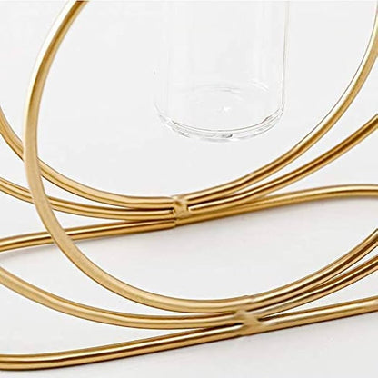 Adore Double rings stand with test tube flower vase Adore and decor