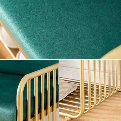 Adore emerald cushioned multipurpose console - Adore & Décor