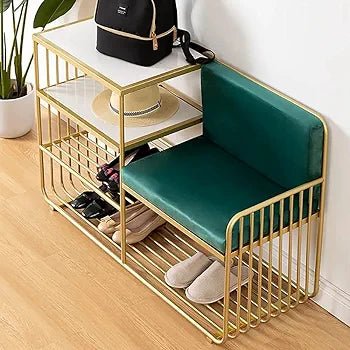 Adore emerald cushioned multipurpose console - Adore & Décor