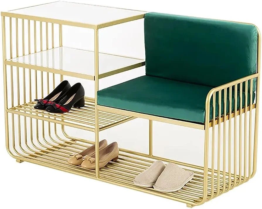 Adore emerald cushioned multipurpose console - Adore & Décor