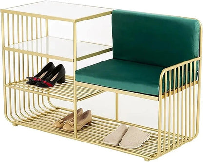 Adore emerald cushioned multipurpose console - Adore & Décor