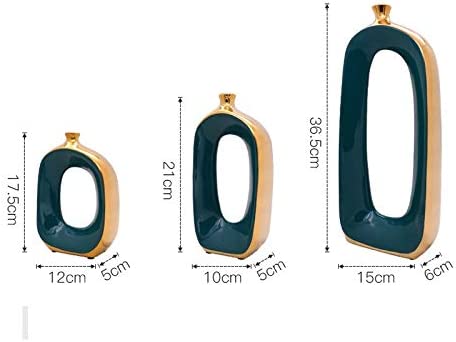 Adore Emerald gold vase set of 3 - Adore & Décor