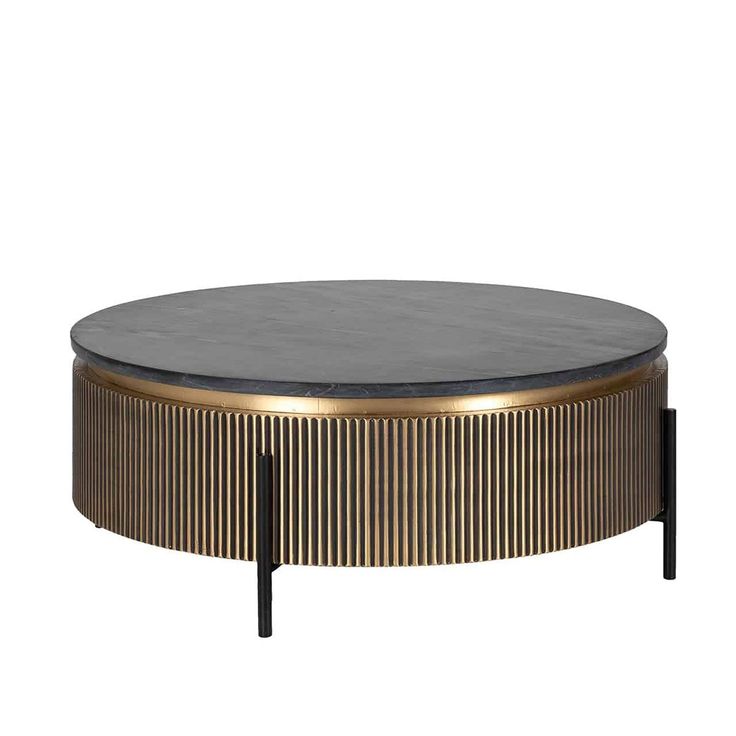 Adore fluted Black Swan coffee table - Adore & Décor
