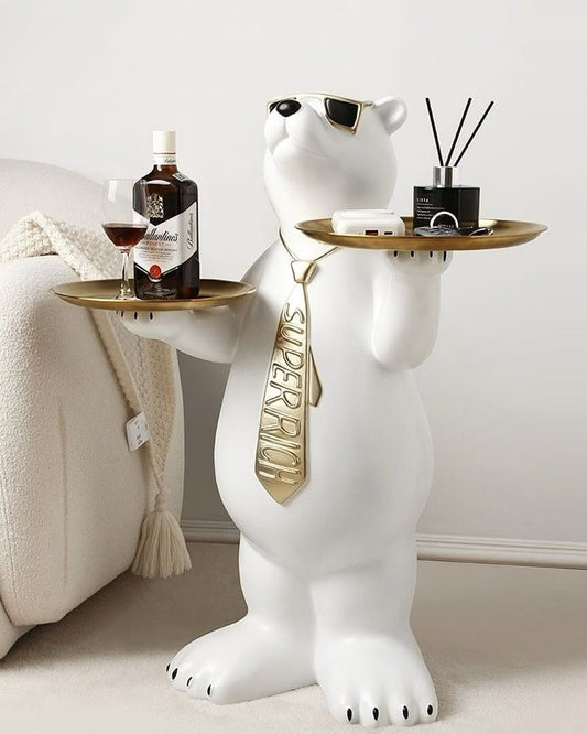 Adore Frost Polar Bear Tray - Adore & Décor