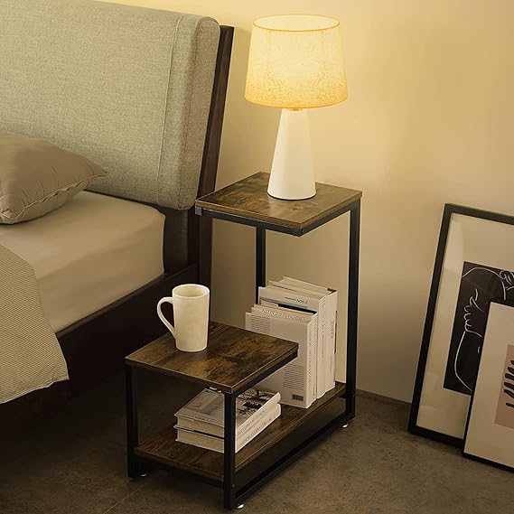 Adore G Shaped Narrow Slim Night Table - Adore & Décor