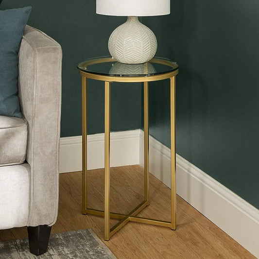 Adore Glass mount side table - Adore & Décor