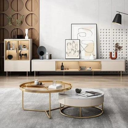 Adore glass through table set - Adore & Décor