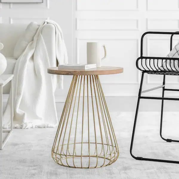 Adore Gold aisle cage table - Adore & Décor