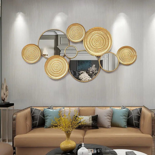 Adore Gold arc reflection wall art - Adore & Décor