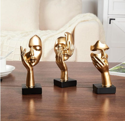 Adore Golden SCLUPTED trio - Adore & Décor