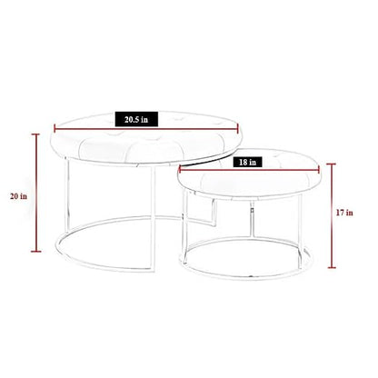 Adore Green Emerald nesting table [set of 2] - Adore & Décor