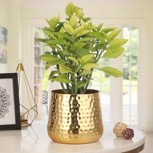 Adore hammered cues planter - Adore & Décor