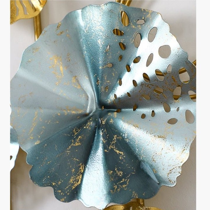 Adore Interlinked Brass metal wall hanging - Adore & Décor
