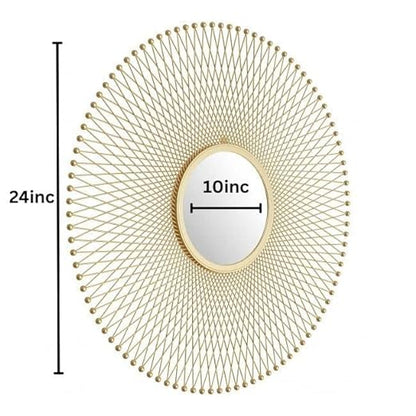 Adore Knitted iron wall mirror - Adore & Décor