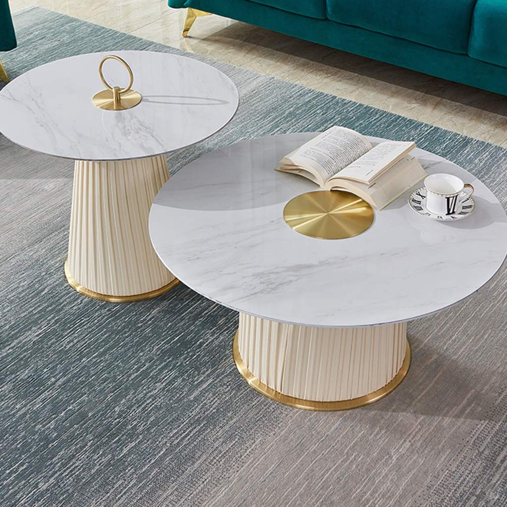 Adore leather touch statement centre table - Adore & Décor