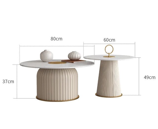 Adore leather touch statement centre table - Adore & Décor