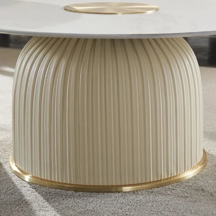 Adore leather touch statement centre table - Adore & Décor