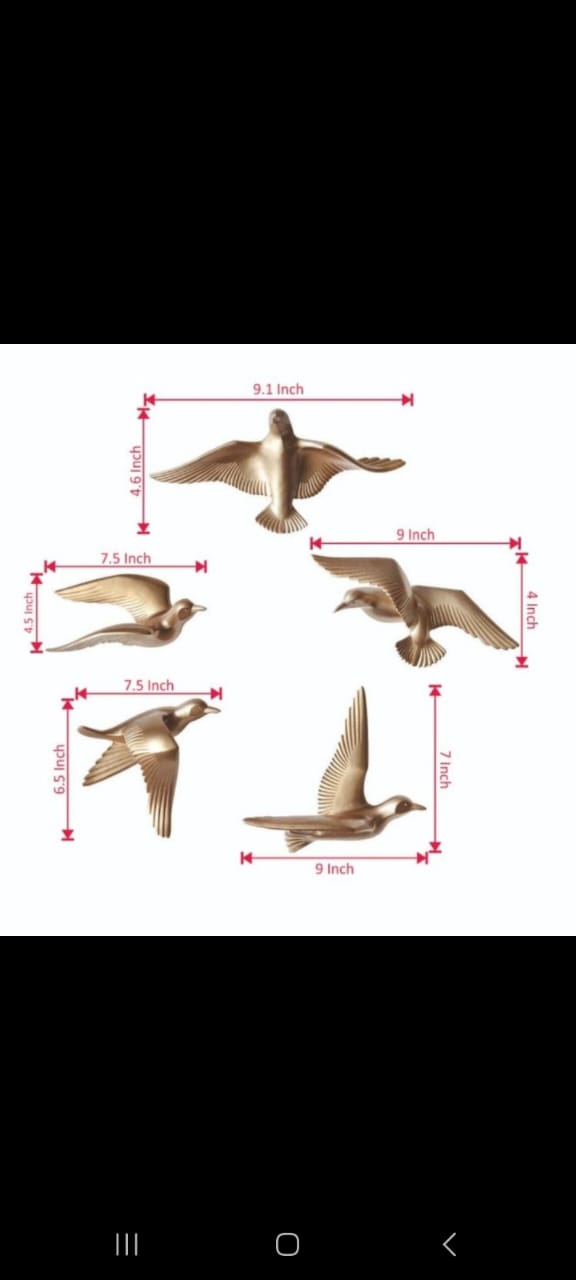 Adore Metal flying birds wall sculpture - Adore & Décor