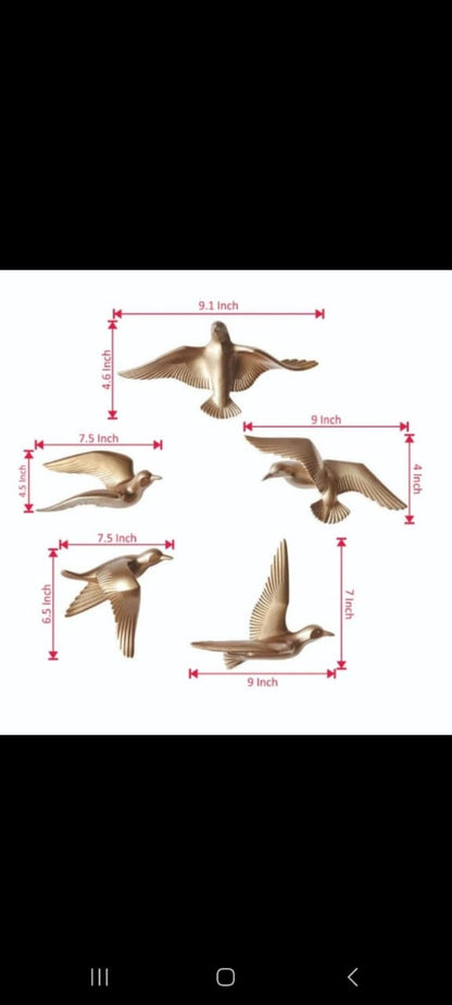 Adore Metal flying birds wall sculpture - Adore & Décor
