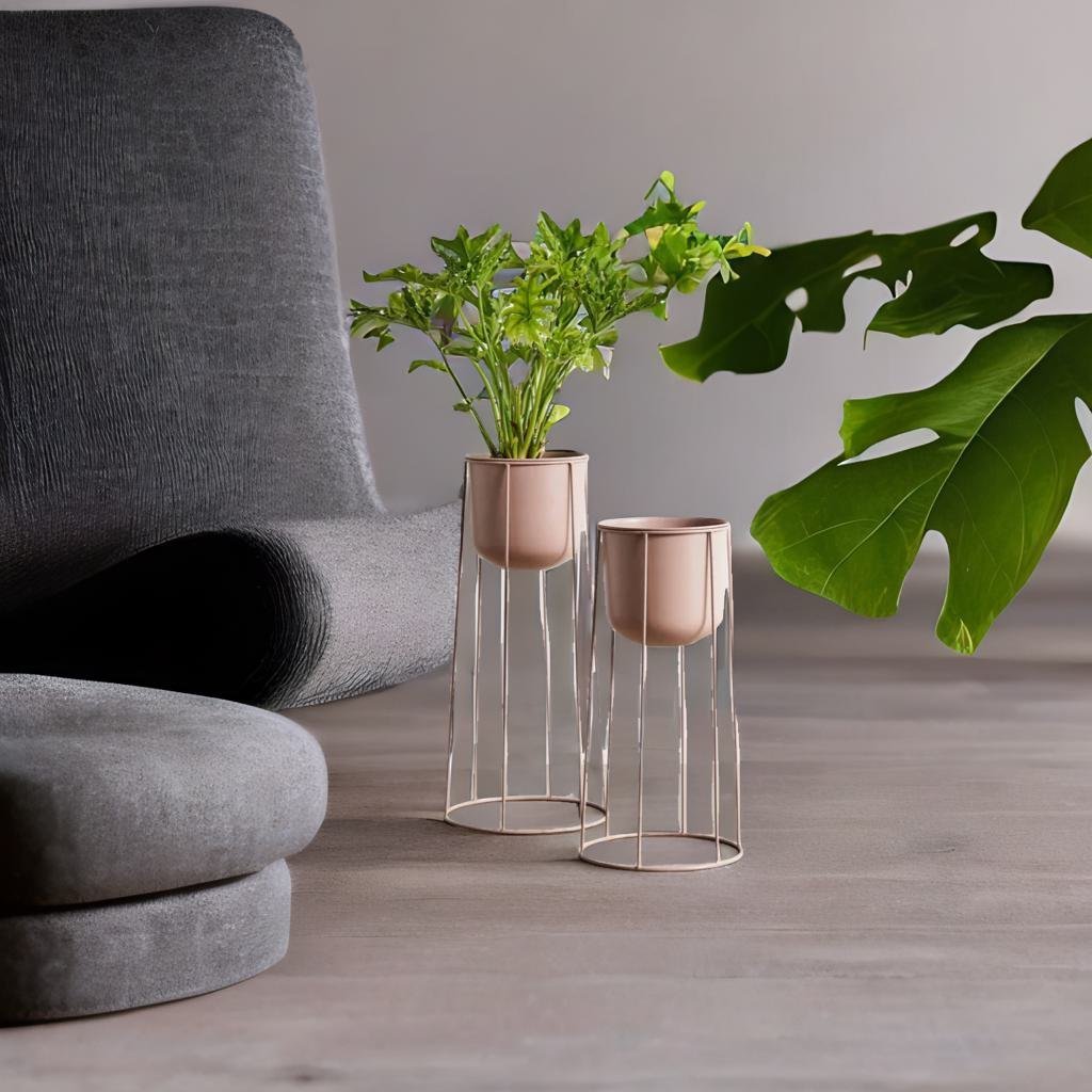Adore Metal planters [pack of 2] - Adore & Décor