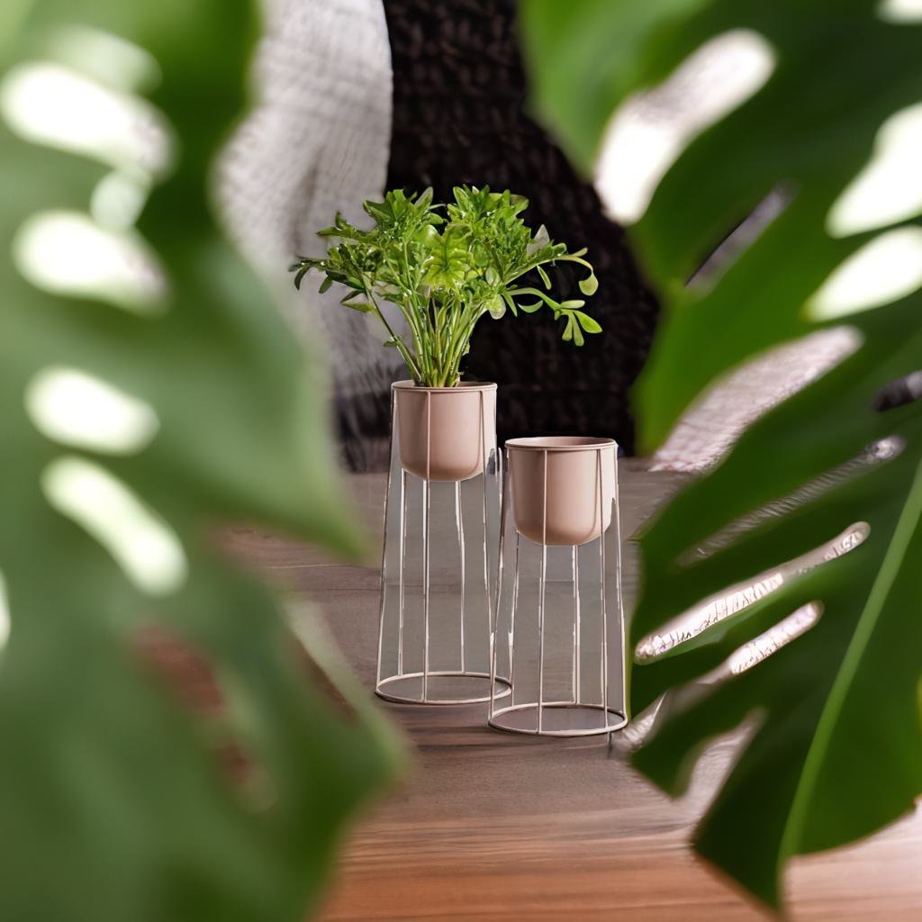 Adore Metal planters [pack of 2] - Adore & Décor