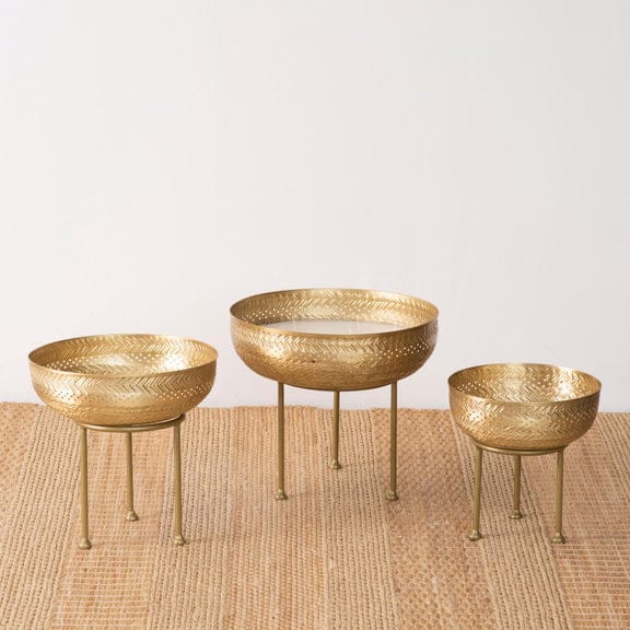 Adore Metal Urli bowls [Set of 3] - Adore & Décor