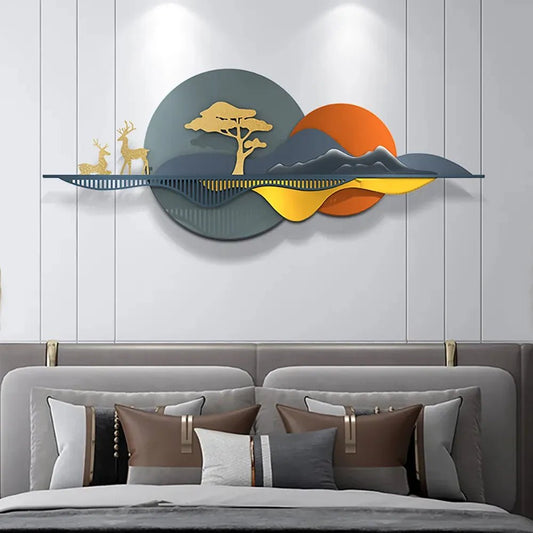 Adore Metallic scenery wall art - Adore & Décor