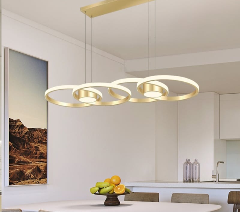 Adore Minimal luxury 4 ring chandelier - Adore & Décor