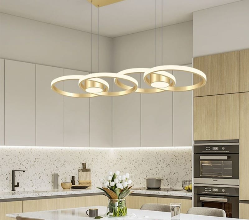 Adore Minimal luxury 4 ring chandelier - Adore & Décor