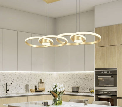 Adore Minimal luxury 4 ring chandelier - Adore & Décor