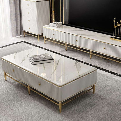 Adore Monochrome flutes table - Adore & Décor