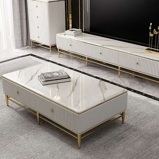 Adore Monochrome flutes table - Adore & Décor