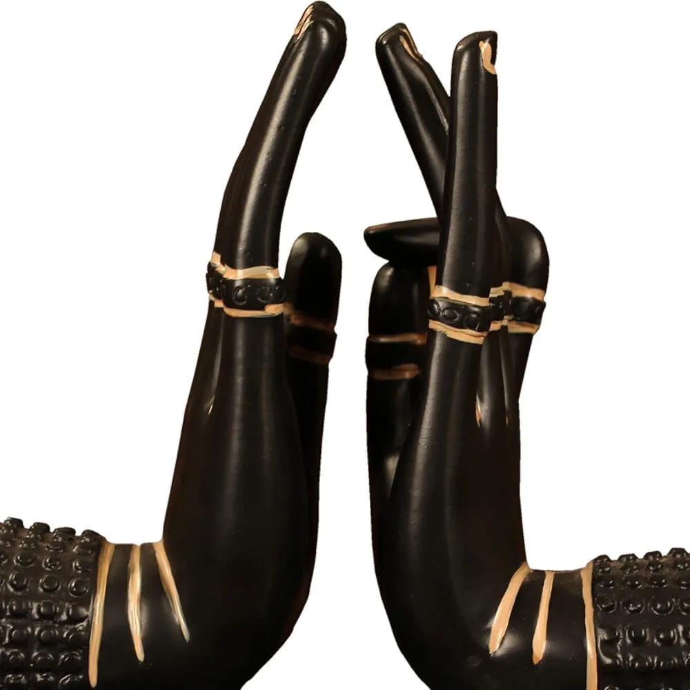 Adore Mudra palm book end set - Adore & Décor