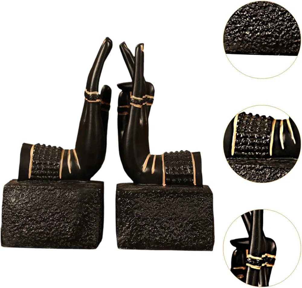 Adore Mudra palm book end set - Adore & Décor