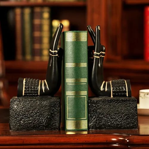 Adore Mudra palm book end set - Adore & Décor